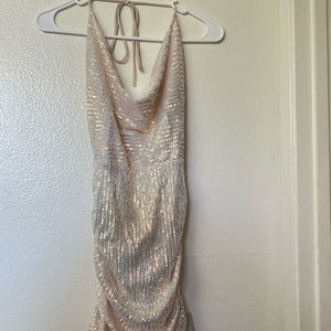Lucy in the sky champagne sequin dress. Size small